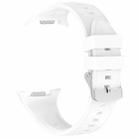 For  Samsung Galaxy Watch 8 40 / 44mm Ice Crystal Texture Silicone Watch Band(White) - 2