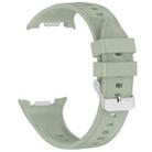 For  Samsung Galaxy Watch 8 40 / 44mm Ice Crystal Texture Silicone Watch Band(Light Green) - 2