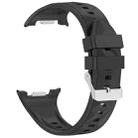 For  Samsung Galaxy Watch 8 40 / 44mm Ice Crystal Texture Silicone Watch Band(Black) - 2