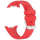 For  Samsung Galaxy Watch 8 40 / 44mm Ice Crystal Texture Silicone Watch Band(Red) - 2