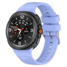 For  Samsung Galaxy Watch 8 40 / 44mm Ice Crystal Texture Silicone Watch Band(Purple) - 1