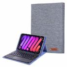 For 10-11 inch Fabric Texture Horizontal Flip Leather Universal Tablet Case(Blue) - 1