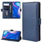 Wallet Stand Leather Cell Phone Case for Y9 PRIME 2019，with Wallet & Holder & Card Slots(Dark Blue) - 1