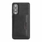 For Samsung Galaxy S25 Edge 5G Kalebol Strong Magnetic MagSafe Tri-Fold Wallet Leather Phone Case(Black) - 2