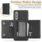 For Samsung Galaxy S25 Edge 5G Kalebol Strong Magnetic MagSafe Tri-Fold Wallet Leather Phone Case(Black) - 3
