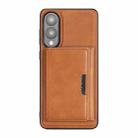 For Samsung Galaxy S25 Edge 5G Kalebol Strong Magnetic MagSafe Tri-Fold Wallet Leather Phone Case(Brown) - 2