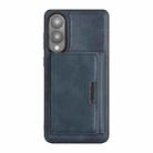 For Samsung Galaxy S25 Edge 5G Kalebol Strong Magnetic MagSafe Tri-Fold Wallet Leather Phone Case(Blue) - 2