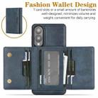 For Samsung Galaxy S25 Edge 5G Kalebol Strong Magnetic MagSafe Tri-Fold Wallet Leather Phone Case(Blue) - 3