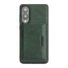 For Samsung Galaxy S25 Edge 5G Kalebol Strong Magnetic MagSafe Tri-Fold Wallet Leather Phone Case(Green) - 2