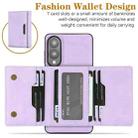 For Samsung Galaxy S25 Edge 5G Kalebol Strong Magnetic MagSafe Tri-Fold Wallet Leather Phone Case(Purple) - 3