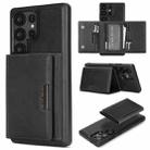 For Samsung Galaxy S25 Ultra 5G Kalebol Strong Magnetic MagSafe Tri-Fold Wallet Leather Phone Case(Black) - 1