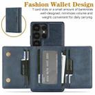 For Samsung Galaxy S25 Ultra 5G Kalebol Strong Magnetic MagSafe Tri-Fold Wallet Leather Phone Case(Blue) - 3