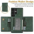 For Samsung Galaxy S25 Ultra 5G Kalebol Strong Magnetic MagSafe Tri-Fold Wallet Leather Phone Case(Green) - 3