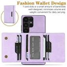 For Samsung Galaxy S25 Ultra 5G Kalebol Strong Magnetic MagSafe Tri-Fold Wallet Leather Phone Case(Purple) - 3