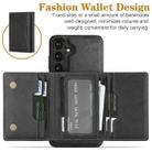 For Samsung Galaxy S24+ 5G Kalebol Strong Magnetic MagSafe Tri-Fold Wallet Leather Phone Case(Black) - 3