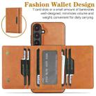 For Samsung Galaxy S24+ 5G Kalebol Strong Magnetic MagSafe Tri-Fold Wallet Leather Phone Case(Brown) - 3