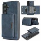 For Samsung Galaxy S24+ 5G Kalebol Strong Magnetic MagSafe Tri-Fold Wallet Leather Phone Case(Blue) - 1