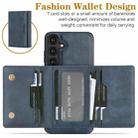 For Samsung Galaxy S24+ 5G Kalebol Strong Magnetic MagSafe Tri-Fold Wallet Leather Phone Case(Blue) - 3