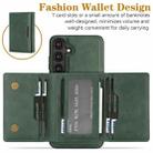 For Samsung Galaxy S24+ 5G Kalebol Strong Magnetic MagSafe Tri-Fold Wallet Leather Phone Case(Green) - 3