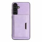 For Samsung Galaxy S24+ 5G Kalebol Strong Magnetic MagSafe Tri-Fold Wallet Leather Phone Case(Purple) - 2