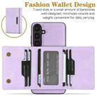 For Samsung Galaxy S24+ 5G Kalebol Strong Magnetic MagSafe Tri-Fold Wallet Leather Phone Case(Purple) - 3