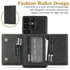 For Samsung Galaxy S23 Ultra 5G Kalebol Strong Magnetic MagSafe Tri-Fold Wallet Leather Phone Case(Black) - 3