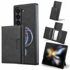 For Samsung Galaxy Z Fold7 Kalebol Strong Magnetic MagSafe Tri-Fold Wallet Leather Phone Case(Black) - 2