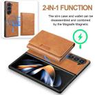 For Samsung Galaxy Z Fold7 Kalebol Strong Magnetic MagSafe Tri-Fold Wallet Leather Phone Case(Brown) - 3