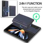 For Samsung Galaxy Z Fold7 Kalebol Strong Magnetic MagSafe Tri-Fold Wallet Leather Phone Case(Blue) - 3