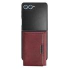 For Samsung Galaxy Z Flip7 Kalebol Strong Magnetic MagSafe Tri-Fold Wallet Leather Phone Case(Red) - 2