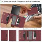 For Samsung Galaxy Z Flip7 Kalebol Strong Magnetic MagSafe Tri-Fold Wallet Leather Phone Case(Red) - 3