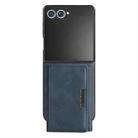 For Samsung Galaxy Z Flip7 Kalebol Strong Magnetic MagSafe Tri-Fold Wallet Leather Phone Case(Blue) - 2