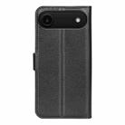 For iPhone 17 Air Litchi Texture Horizontal Flip Leather Phone Case with Holder(Black) - 3