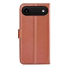 For iPhone 17 Air Litchi Texture Horizontal Flip Leather Phone Case with Holder(Brown) - 3
