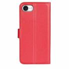 For iPhone 16e Litchi Texture Horizontal Flip Leather Phone Case with Holder(Red) - 3