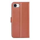 For iPhone 16e Litchi Texture Horizontal Flip Leather Phone Case with Holder(Brown) - 3