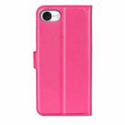 For iPhone 16e Litchi Texture Horizontal Flip Leather Phone Case with Holder(Rose Red) - 3