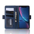 For iPhone XR Dual-side Magnetic Buckle Horizontal Flip Leather Case with Holder & Card Slots & Photo Frame(Dark Blue) - 7