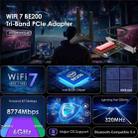 WAVLINK WN685BE3-A Tri-Band BE200 Wireless Adapter Desktop PC WiFi 7 BE8800 Pcie Card - 2