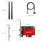 WAVLINK WN685BE3-B BE8800 2.4GHz 5GHz 6GHz WiFi 7 Tri-Band PCI-E Wireless Network Card - 4