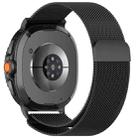 For Samsung Galaxy Watch 8 40 / 44mm Milanese Loop Magnetic Metal Watch Band(Black) - 1