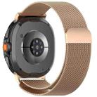For Samsung Galaxy Watch 8 40 / 44mm Milanese Loop Magnetic Metal Watch Band(Rose Gold) - 1