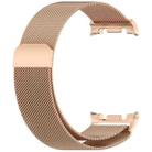 For Samsung Galaxy Watch 8 40 / 44mm Milanese Loop Magnetic Metal Watch Band(Rose Gold) - 2