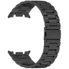 For Samsung Galaxy Watch 8 40 / 44mm Slim Three Beads Stainless Steel Watch Band(Black) - 2