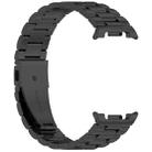 For Samsung Galaxy Watch 8 40 / 44mm Slim Three Beads Stainless Steel Watch Band(Black) - 3