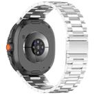For Samsung Galaxy Watch 8 40 / 44mm Slim Three Beads Stainless Steel Watch Band(Silver) - 1