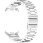 For Samsung Galaxy Watch 8 40 / 44mm Slim Three Beads Stainless Steel Watch Band(Silver) - 2