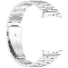 For Samsung Galaxy Watch 8 40 / 44mm Slim Three Beads Stainless Steel Watch Band(Silver) - 3