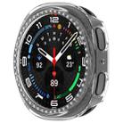 For Samsung Galaxy Watch 8 44mm Single Row Diamond Half Coverage Hollow PC Watch Case(Transparent) - 2