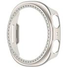 For Samsung Galaxy Watch 8 44mm Single Row Diamond Half Coverage Hollow PC Watch Case(Frosted Starlight) - 3